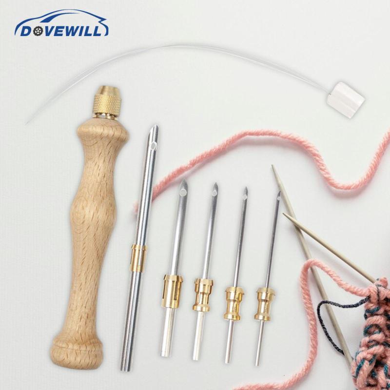 [Dovewill] Punch Needle Tool Crafts Punch Needle พร้อมเข็ม 5 เข็ม DIY Craft Poching Needle ปากกาปักจ
