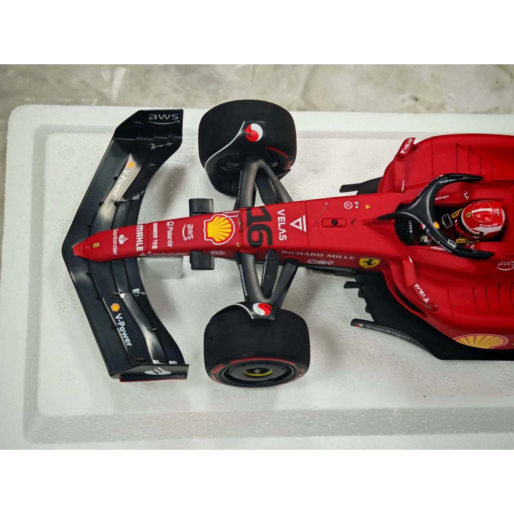 Bbr 2022 Bahrain Ferrari F1-75 Leclair F1 Victory 1: 18 Foam Edition Racing Car Model เสาหลัง Offset