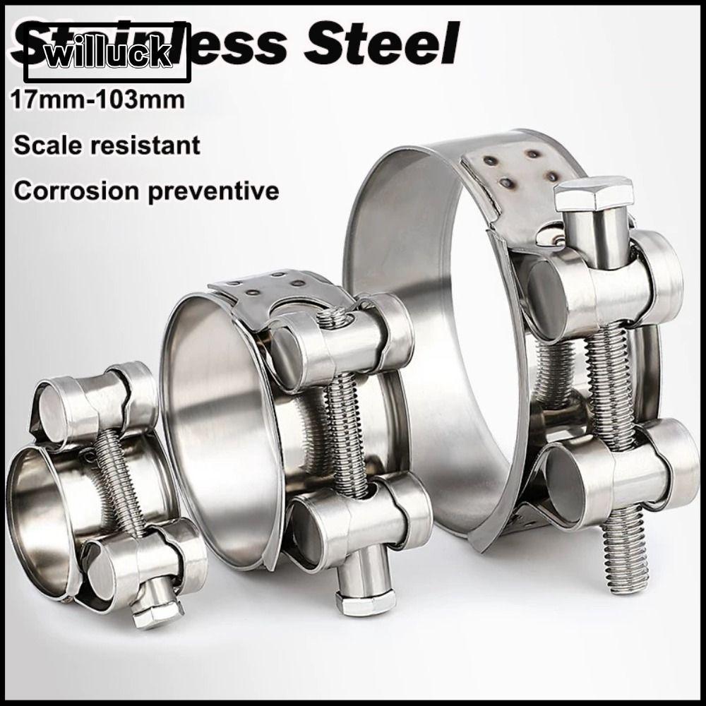 WILLUCK 1 ชิ้นท่อ Clamps ที่มีประสิทธิภาพฮาร์ดแวร์ไอเสียซีล T Bolt