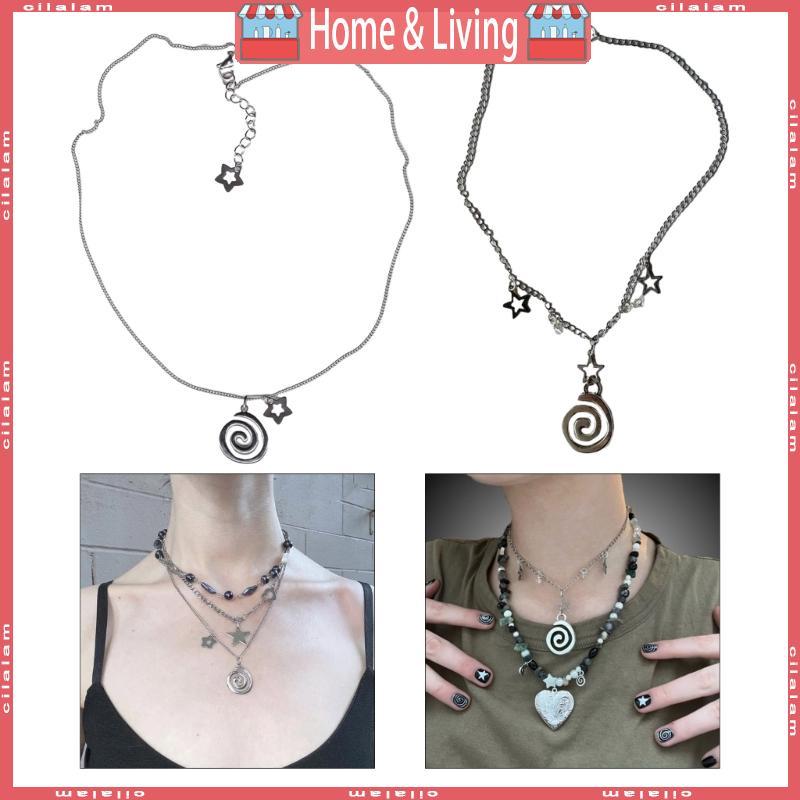 สร้อยคอมุกดาว Temperament Vortex สไตล์หรูหรา