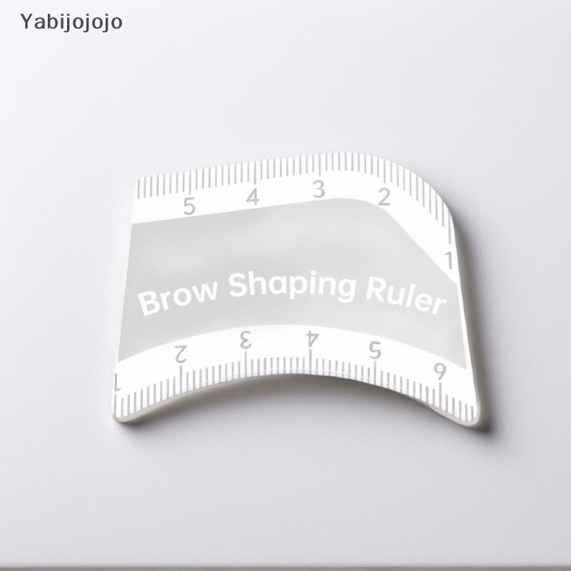 Yabijojojo Brow ping ไม้บรรทัด Eyebrow Shaping ไม้บรรทัด 1 นาที Fast Drawing Design Brow Easy เครื่องมือ Microding ถาวรแต่งหน้า Stencils ใหม่