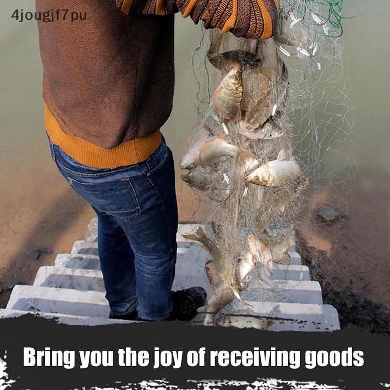 Jou ตาข่ายไนลอนตกปลา8/15/20/30เมตร, ตาข่ายจับปลาแบบโมโนฟิลาเมนต์ตาข่ายที่จับลอยตาข่ายเดี่ยวอุปกรณ์เส