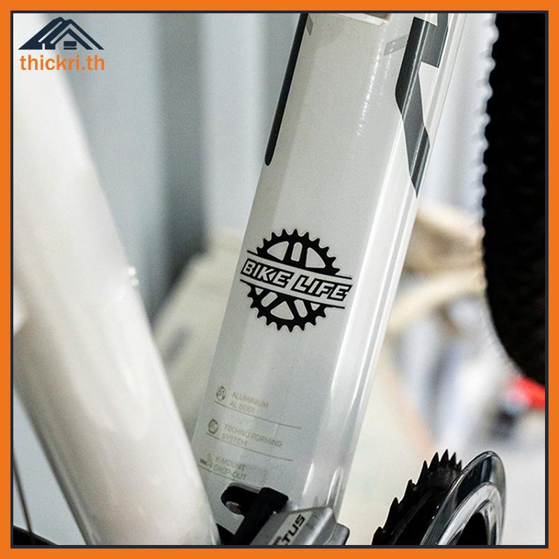 TT 1 PC BIKE LIFE จักรยาน Stiers สําหรับจักรยานกรอบด้านบนหลอดตกแต่งหมวกกันน็อคไวนิล Decal สําหรับจัก