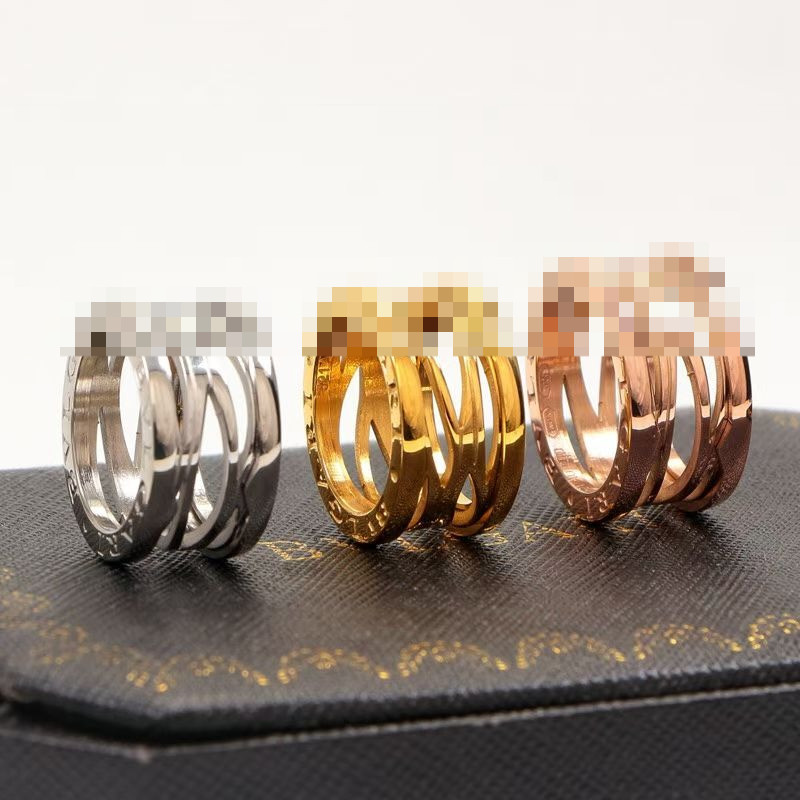 แหวนคู่แบบว่างสปริง titanium สำหรับทั้งผู้ชายและผู้หญิง ซีรีย์ B. zero1