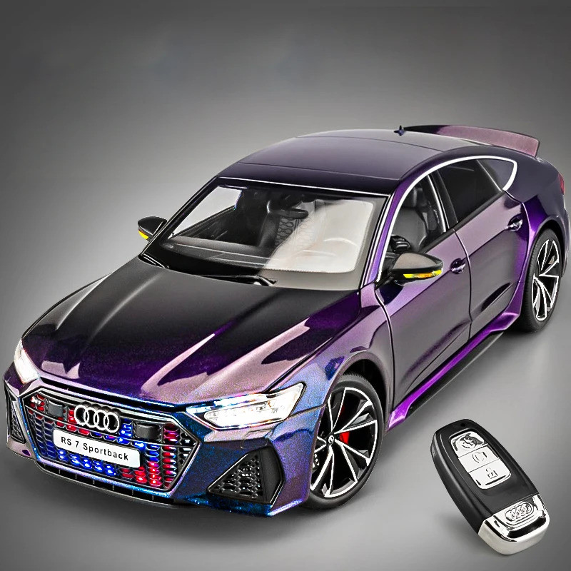 1:18 Audi RS7 Sportback โลหะผสมโลหะ Diecast รถรุ่นของเล่นเด็กจําลองบ้านอินเทรนด์เครื่องประดับคอลเลกช