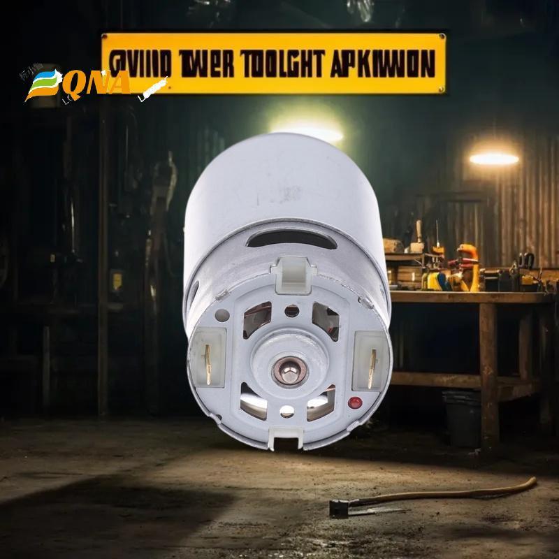 [QNA] 21V 14 ฟันเกียร์ Micro DC มอเตอร์ RS 550 28000RPM มอเตอร์เลื่อยไฟฟ้าสําหรับมินิเลื่อยยนต์แบบชา