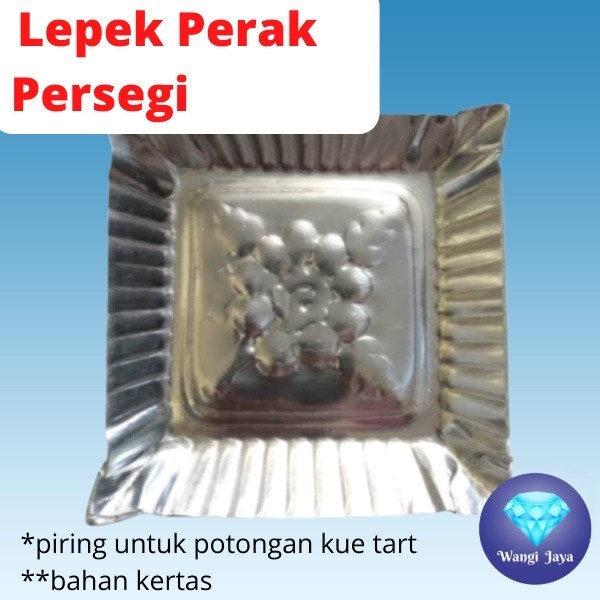 30 ชิ้น Silver Bone Square Paper Plates / Silver Paper Plates สําหรับเค้กวันเกิดและของว่าง - sulinca