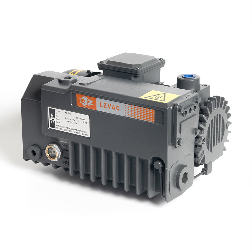 รับประกัน 3 ปี XD-020 เสียงรบกวนต่ํา 220V AC 2mbar Rotary Vane ปั๊มสูญญากาศสําหรับการขยายตัวสูญญากาศ