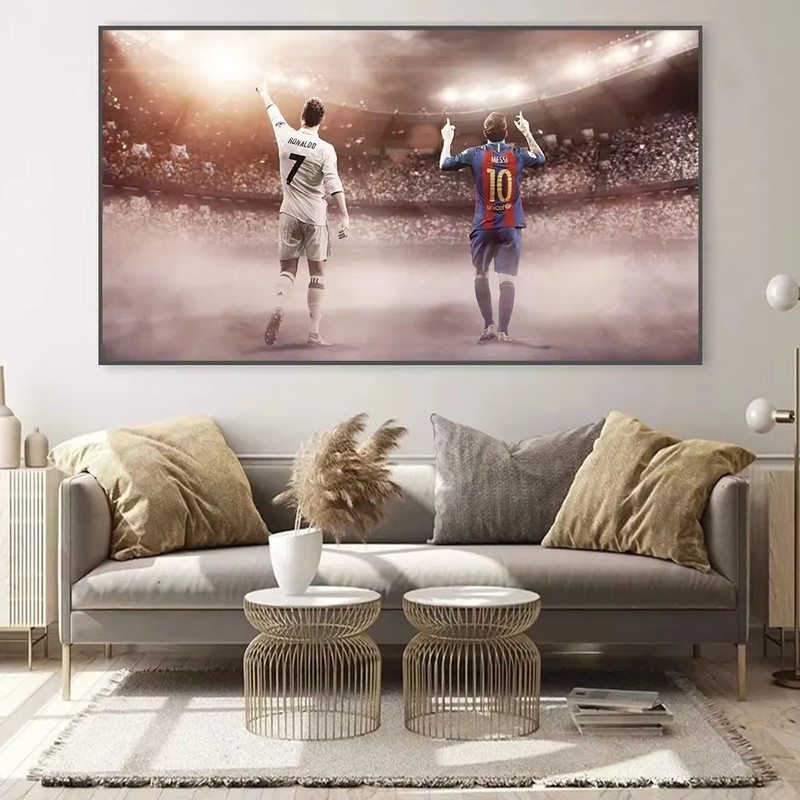 วินเทจ , ผนังศิลปะ, โปรตุเกส ซุปเปอร์สตาร์ CR7, ความละเอียดสูง พิมพ์ผ้าใบโปสเตอร์, ห้องนั่งเล่นในบ้า