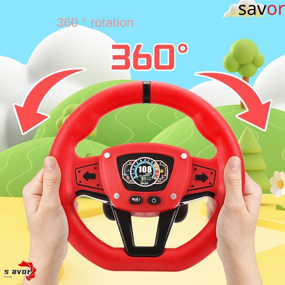 พวงมาลัย CHROM Copilot 360 ° หมุนของเล่นพวงมาลัยจําลองมอนเตสซอรี่,จําลองแบบโต้ตอบสร้างสรรค์อเนกประสง