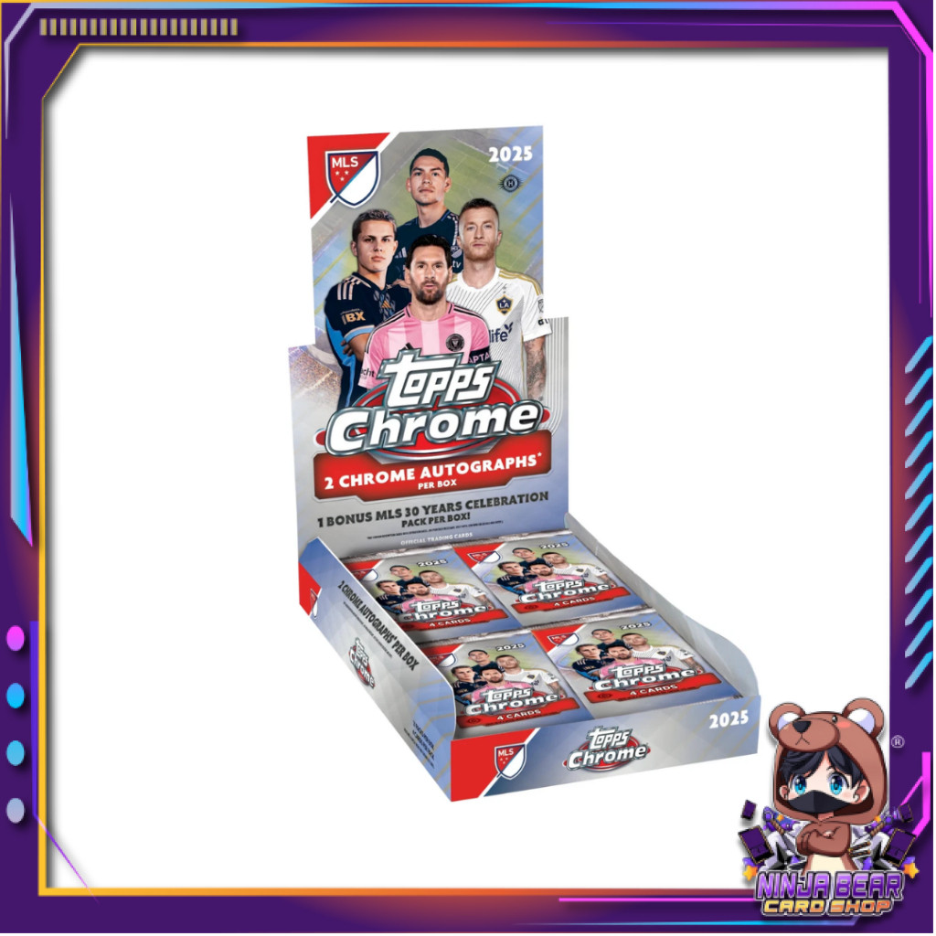 [ ยกกล่อง ] การ์ดสะสม 2025 Topps Chrome MLS  Hobby (p3)