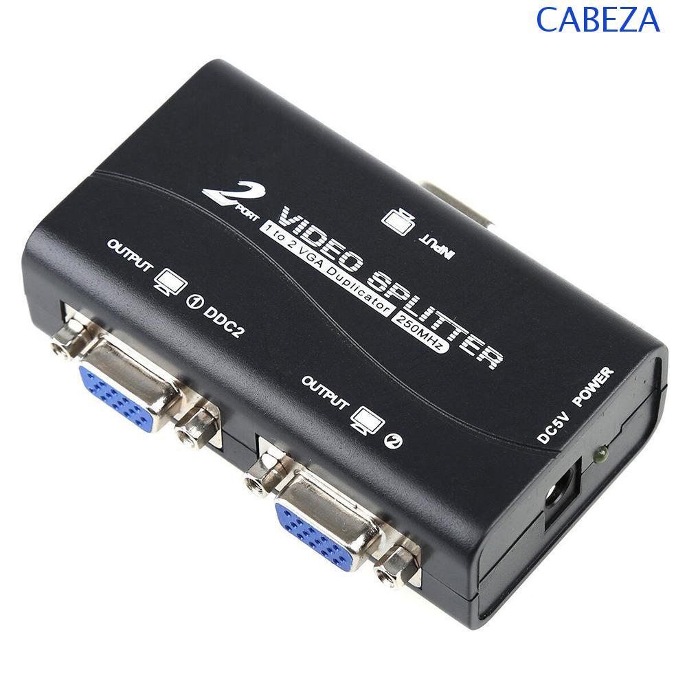 CABEZA VGA Splitter หน้าจอแยกแบบพกพาพร้อมสาย USB Video Splitter