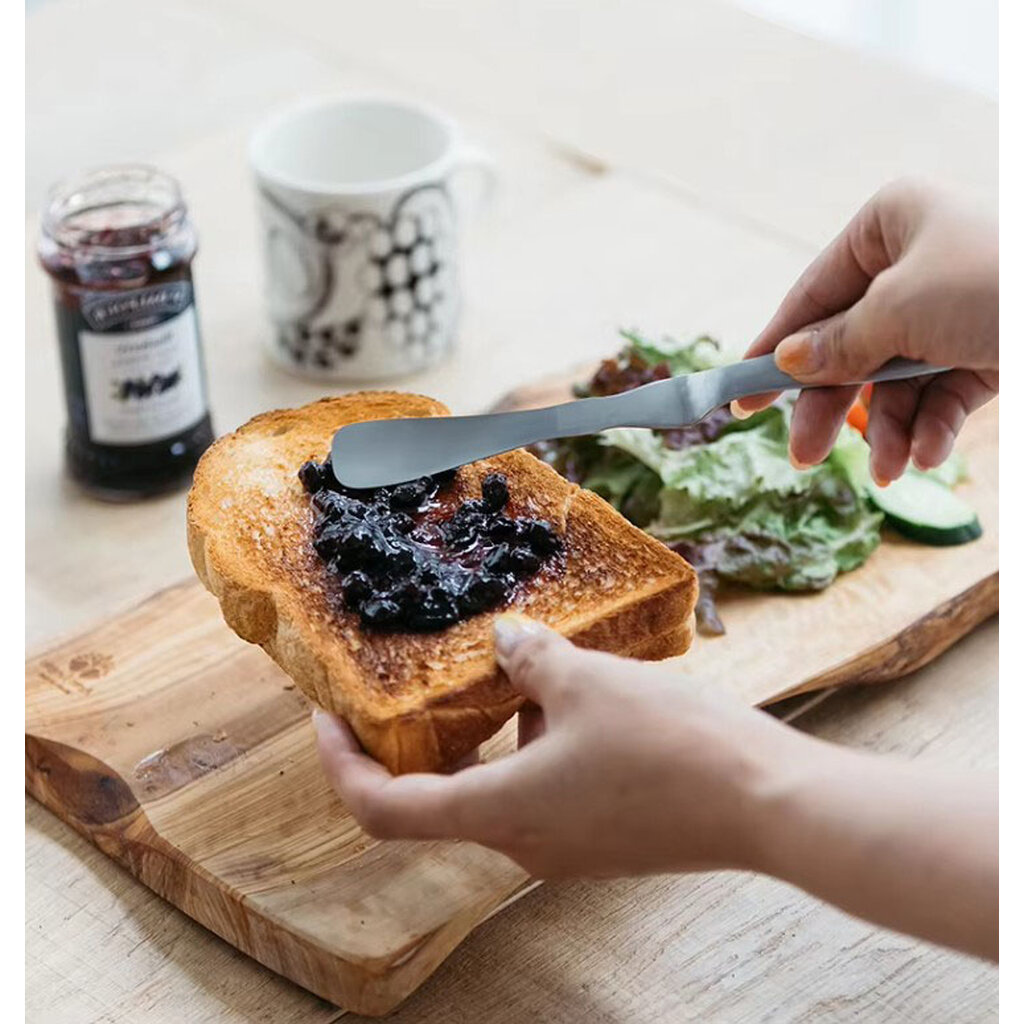 Omocha | มีดทาเนย Butter Spreader สแตนเลส ช้อนปาดเนย พายปาดแยม มินิมอล เกลี่ยลื่น ไม่ทำลายขนมปัง