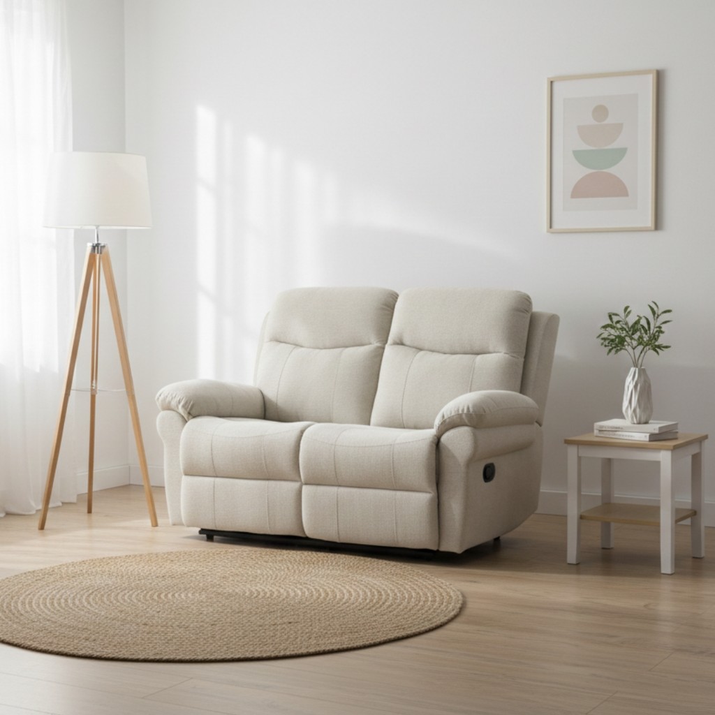 Looms เก้าอี้พักผ่อน รุ่น JOLYN สีครีม (151x94x102 ซม.)  แบรนด์ LOOMS