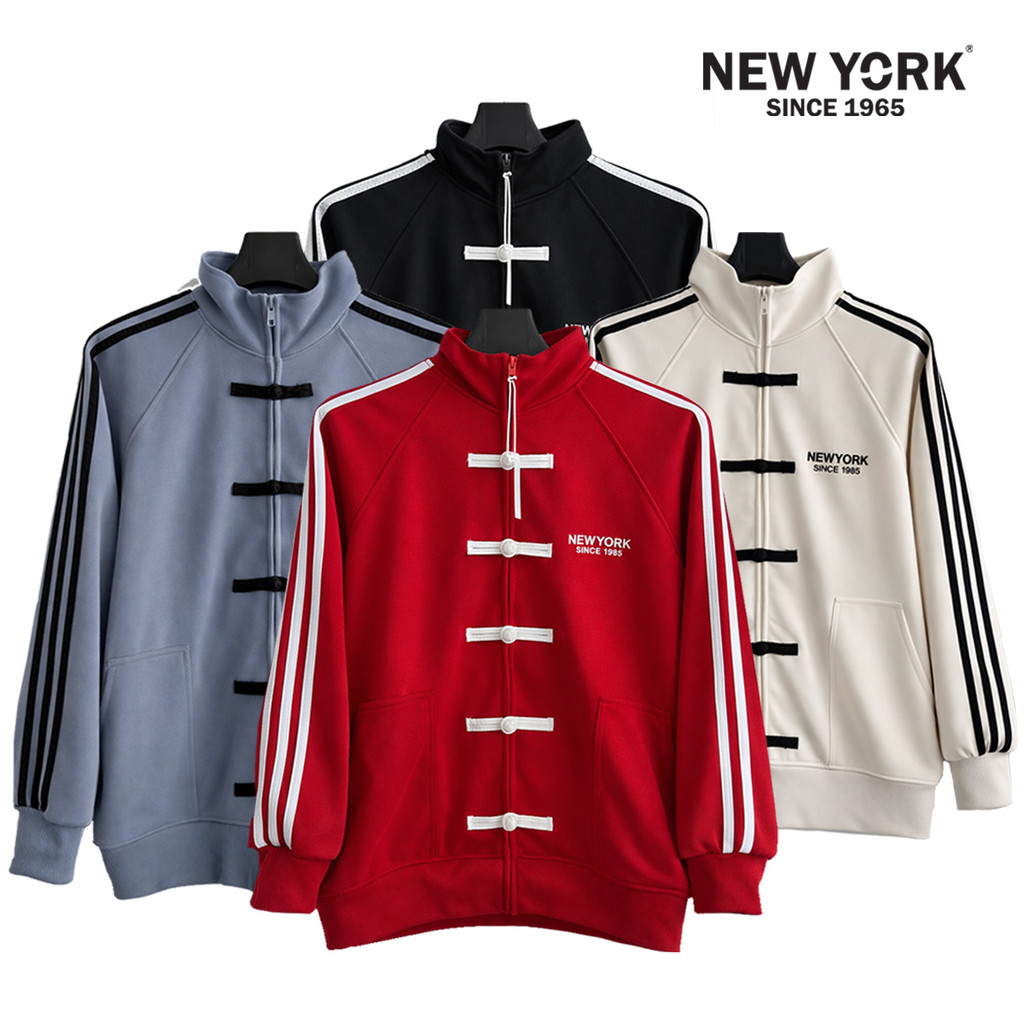 NEWYORK 1965 กระดุมจีน  (ปักอก) เสื้อคลุมแขนยาว เสื้อกันแดด