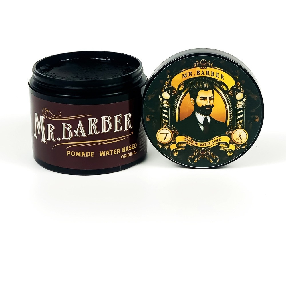 Pomade เซ็ตผม Mr.Barber กลิ่นน้ำหอมคลาสสิค อยู่ทรงข้ามวันข้ามคืน เซ็ตง่าย ทรงผมชาย