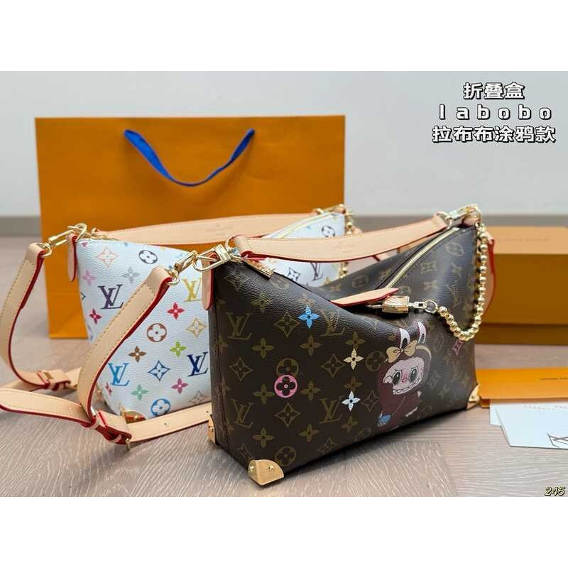 กล่องพับ LAB O Labra Graffiti V กระเป๋าใต้วงแขนใหม่มือถือหายากมาก Salt Series Retro สไตล์วิทยาลัย Su