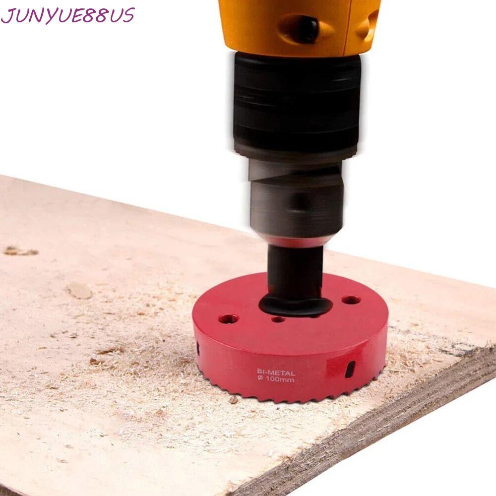 JUNYUE88US Bi-Metal Hole Saw,ขนาด 80-100 มม.HSS Steel Hole Saw,อเนกประสงค์ทนต่อการสึกหรอไม่มีSlippin
