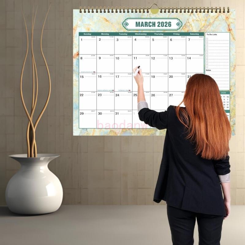 2026-2027 Wall Calendar Planner 18 Month from Jan 2026 to Jun 2027 For Home