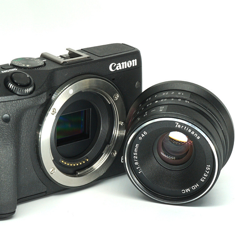 /7artisan Micro Single Lens 25mm f1.8 25-1.8 เหมาะสําหรับ EOSM m43 FX E Port