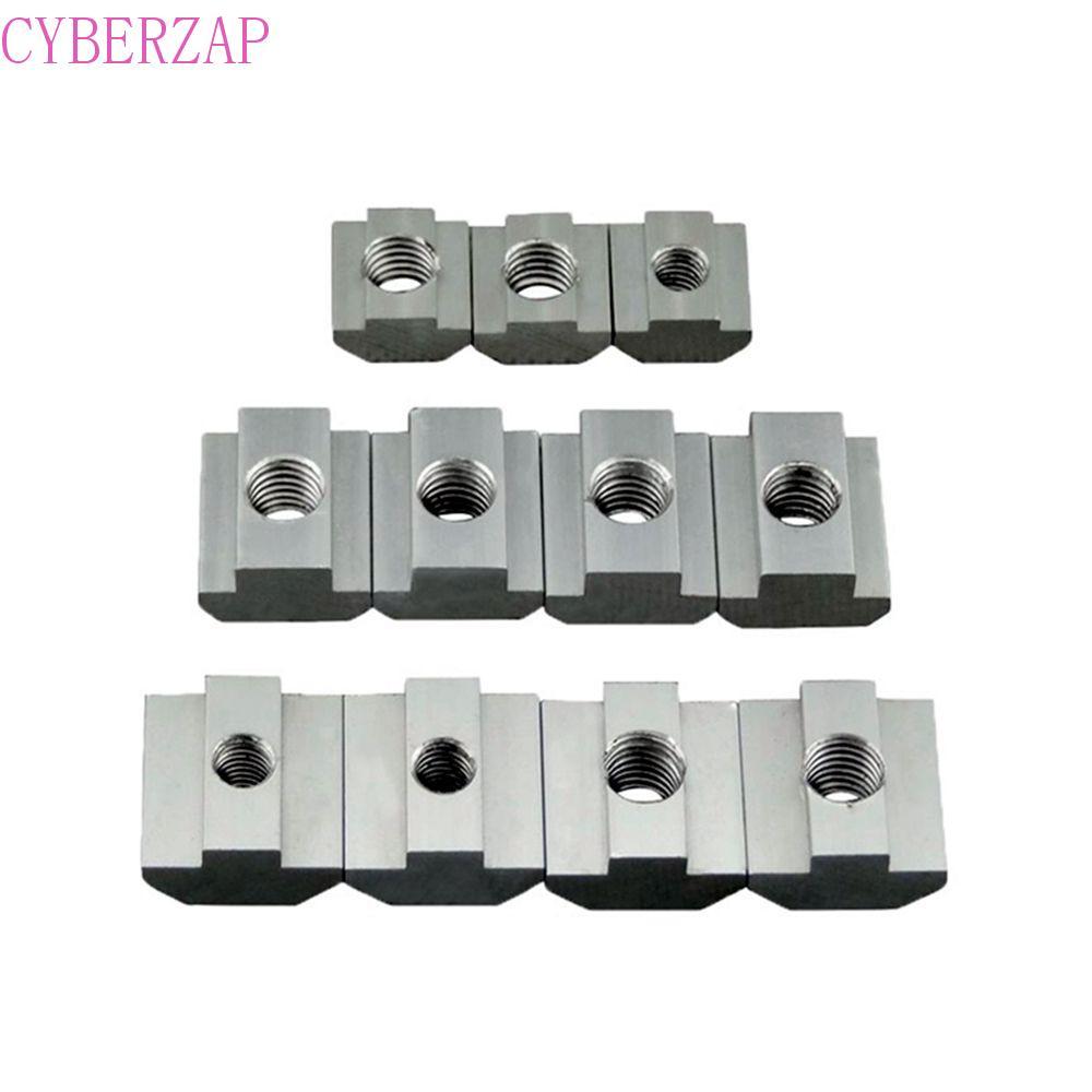 CYBERZAP Hammer Nut T-Track เลื่อน 20 ชิ้นโปรไฟล์อลูมิเนียม T Block T Slot Nut