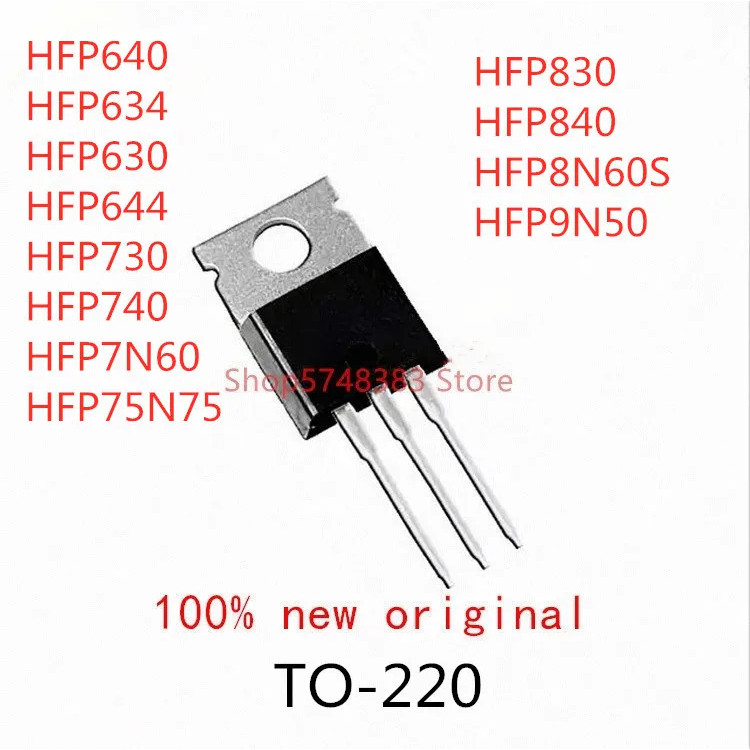 1-5 HFP640 HFP634 HFP630 HFP644 HFP730 HFP740 HFP7N60 HFP75N75 HFP830 HFP840 HFP8N60S HFP9N50 TO-220