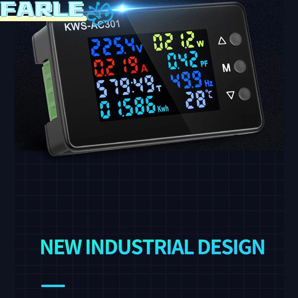 FARL AC Wattmeter KWS-AC301 AC 50-300V เครื่องตรวจจับพลังงานชิปเฉพาะ 8 in 1
