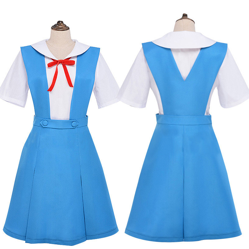 ชุดคอสเพลย์ Century Warrior COSPLAY สไตล์นักเรียนของ Ayanami Rei และ Asuka สำหรับคนชอบความน่ารักและแ