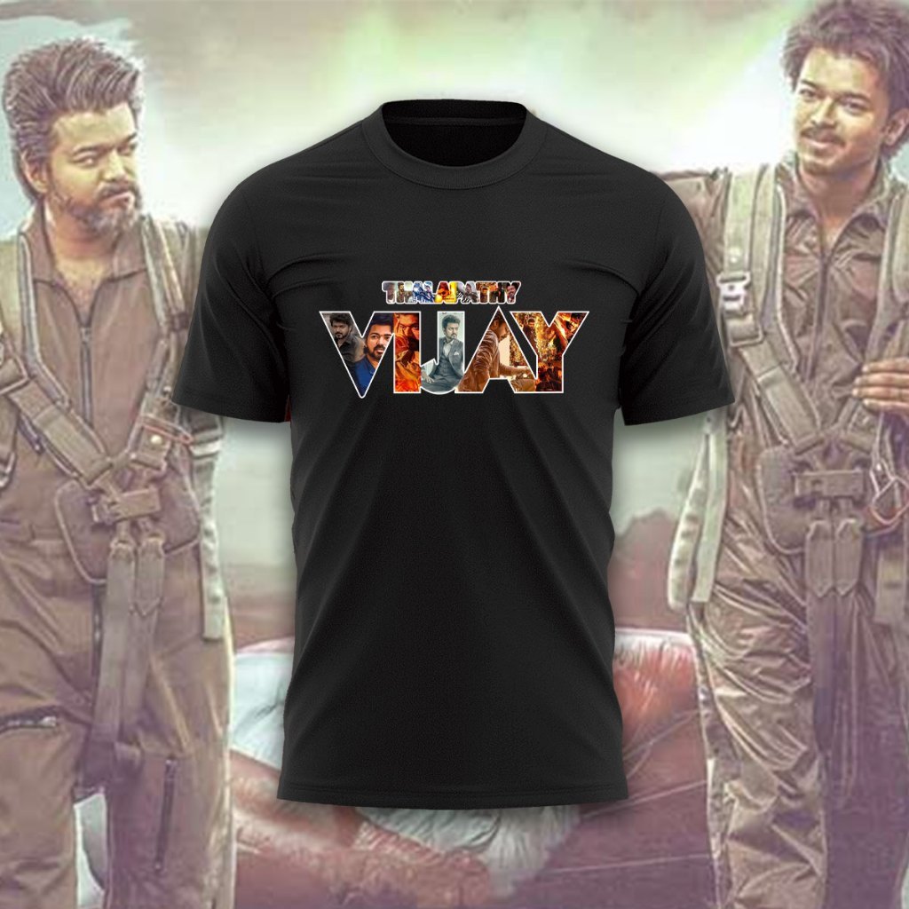 เสื้อยืด Thalpathy Vijay เสื้อยืด LEO Vijay สําหรับ Unisex FOREVER GOATS-5XL