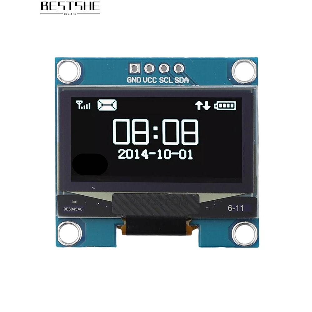 ขนาดกะทัดรัด 1 3 นิ้วสําหรับโมดูลจอแสดงผล OLED สําหรับ I2C 128X64 สําหรับโครงการอิเล็กทรอนิกส์