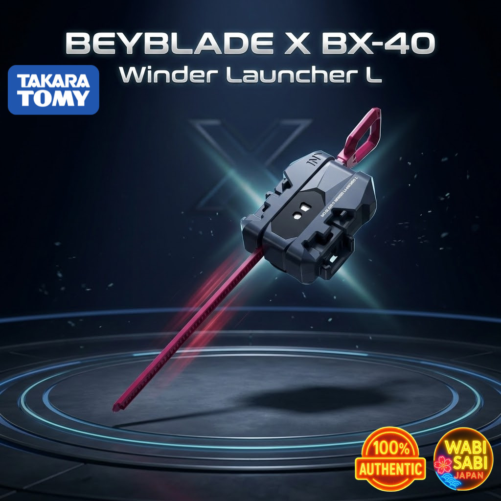 Takara Tomy Official Beyblade X BX-40 Winder Launcher L – Left Spin Beyblade Accessory