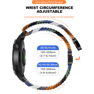 สายรัดไนลอน + เคสซิลิโคนสําหรับผู้เบิกทาง Garmin 165 ฝาครอบป้องกันสําหรับผู้เบิกทาง Garmin 165 Weaving Loop Strap