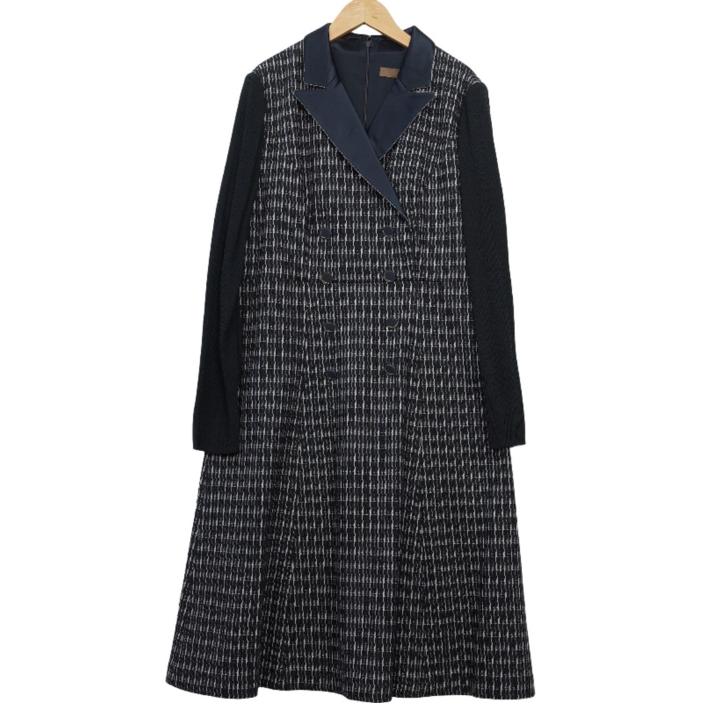 MT Posture แฟชั่นพรีเมียมสำหรับผู้หญิง เสื้อเชิ้ต Navy Blue Mutianzi A4-15205