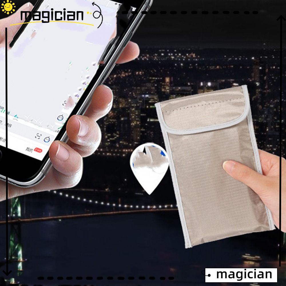 MAGICIAN Shield Bag Pouch, Anti-Ray Blocking Faraday Bag, โทรศัพท์มือถือ IC Magnetic Card Anti-track