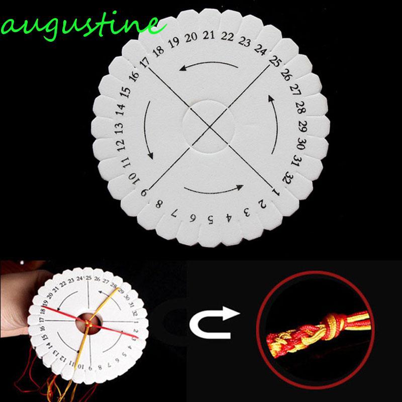 AUGUSTINE เครื่องมือทําด้วยมือรอบและสแควร์ถักแผ่น Braiding Disc/Disk Kumihimo เครื่องประดับออกแบบ Bo