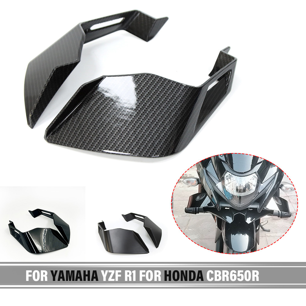 DE Universal Downforce Racing สปอยเลอร์ Aero Winglets สําหรับ YAMAHA YZF R1 สําหรับ Honda CBR650R สํ