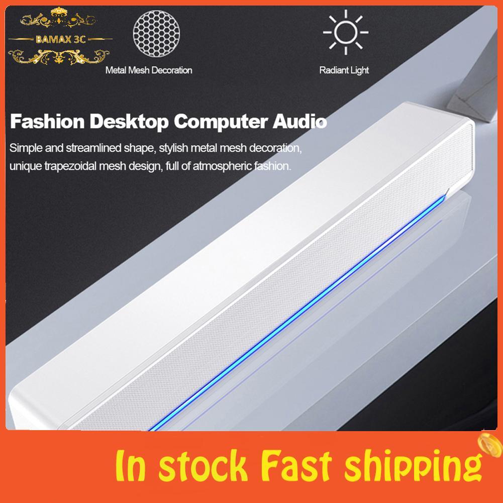 Bamaxis Bamaxis SADA V-196 USB คอมพิวเตอร์แบบมีสายลำโพงบาร์สเตอริโอซับวูฟเฟอร์เครื่องเล่นเพลงที่ทรงพ