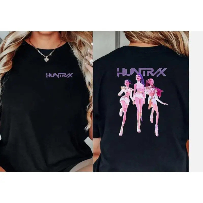 Kpop Huntrix Demon Hunters T Shirt Pin Idol Hunter Merch