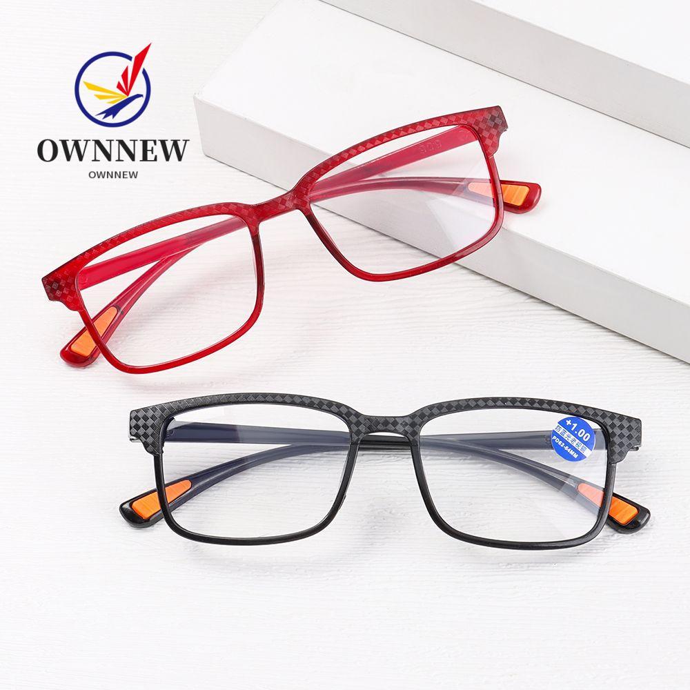 OWNNEW แว่นตาอ่านหนังสือผู้หญิง + 1.0 ~ + 4.0 Men Far Sight แว่นตา
