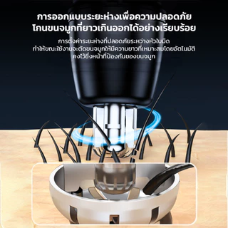 เครื่องตัดขนจมูกไฟฟ้า 2in1 เครื่องเล็มขนจมูกอัจฉริยะ ใบมีดรอบด้าน 360 องศา ล้างทำความสะอาดได้