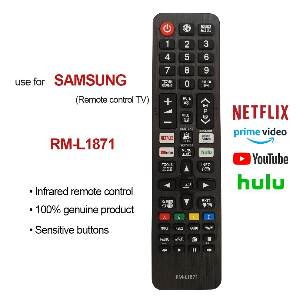 [NiLANK] ของแท้100% remote รีโมททีวี สากลทุกรุ่นที่ใช้งานได้ SAMSUNG LCD Smart TV รีโมท รีโมทคอนโทรลสากล RM-L1871