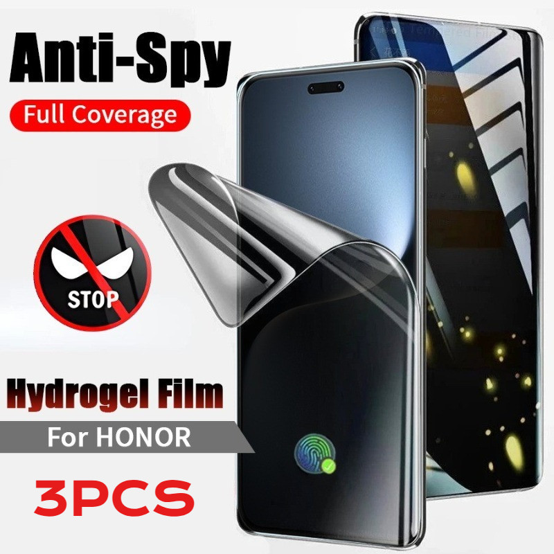 3 ชิ้น Matte Soft Hydrogel ฟิล์มสําหรับ Honor X6d X6c X6b X5c Plus 5G 4G Anti Spy ความเป็นส่วนตัวและ