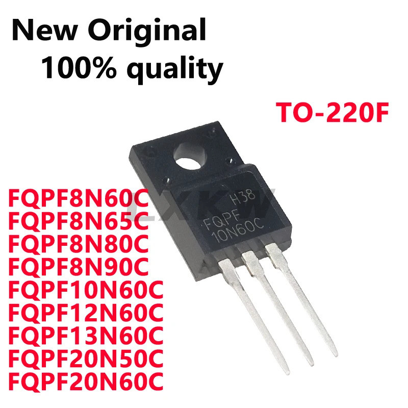 5PCS FQPF8N60C FQPF8N65C FQPF8N80C FQPF8N90C FQPF10N60C FQPF12N60C FQPF13N50C FQPF20C ทรานซิสเตอร์FQ