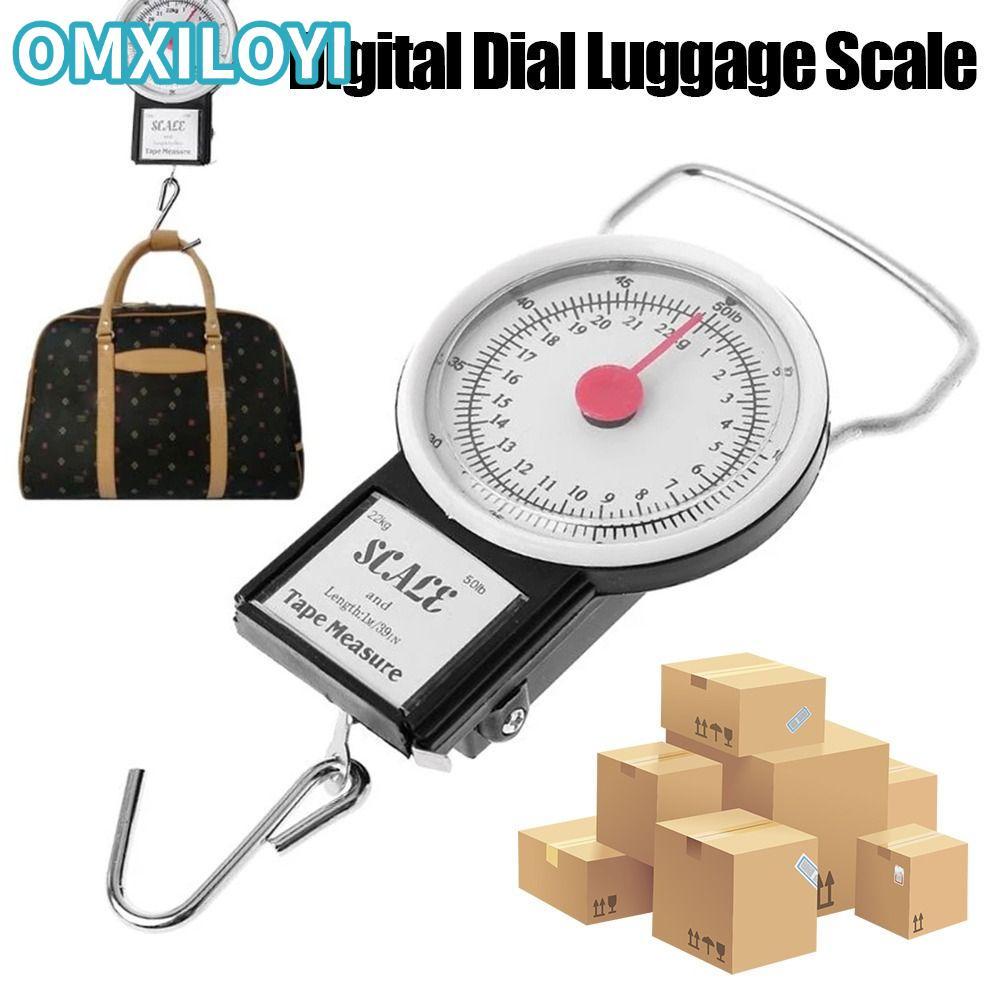 OMXILOYI Digital Dial กระเป๋าเดินทาง Scale Handheld พร้อมสายวัด Weight Balance Fishing Scales