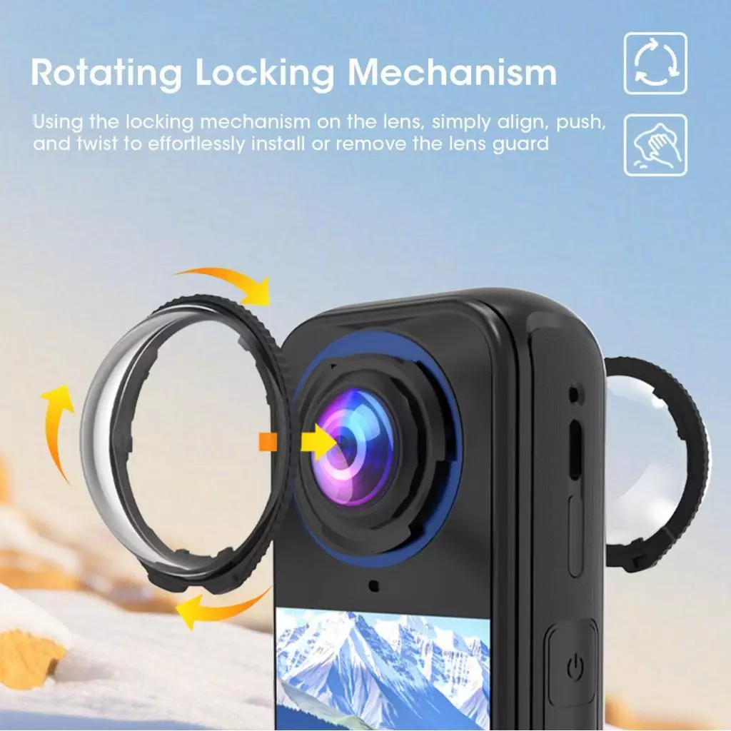 กระจกนิรภัยกันรอยเลนส์กล้อง Insta360 X4 thumbnail 4