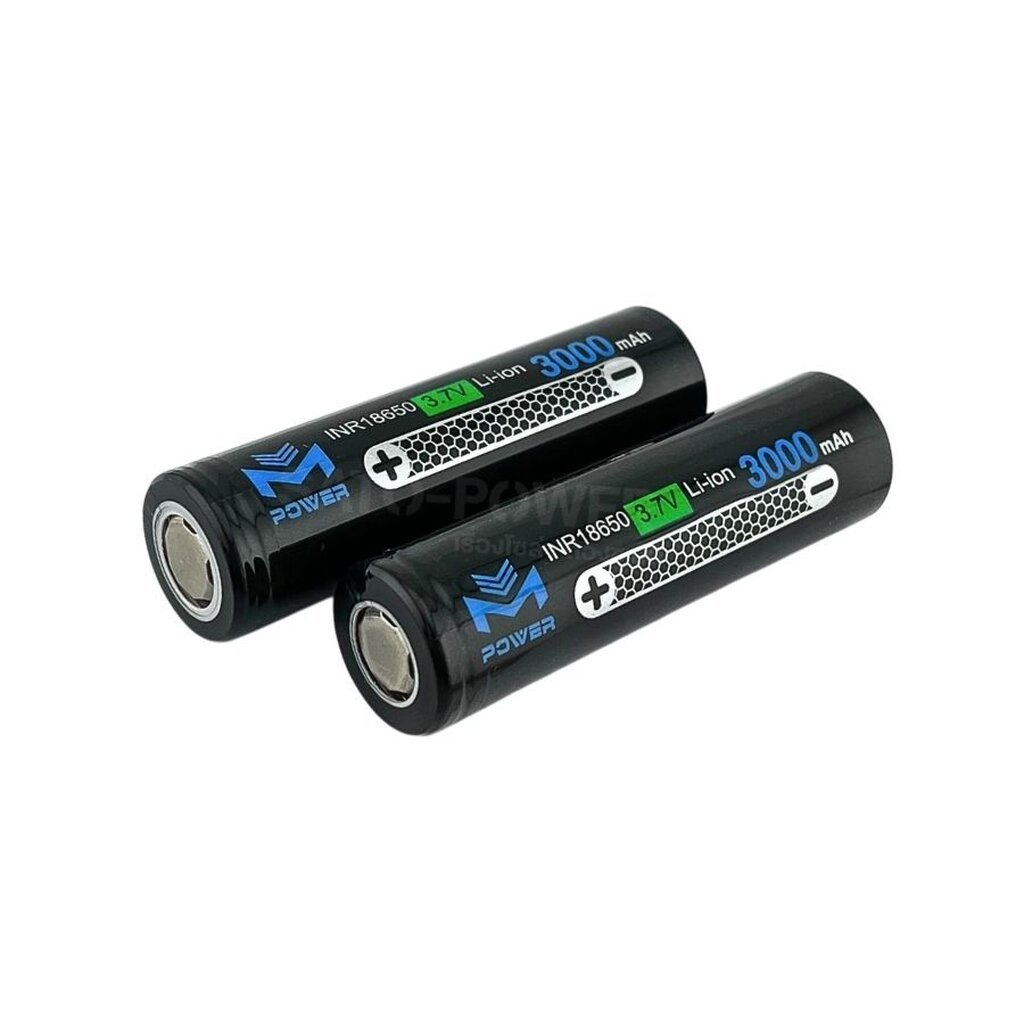 [ 1 Pcs ] M-Power แบตเตอรี่ ลิเธี่ยม Li-ion 18650 3.7V 3000mAh ถ่าน INR