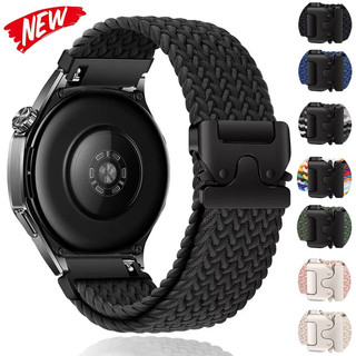 22mm 20mm Nylon Loop Band สําหรับ Huawei Watch GT5 Pro/GT6/5 GT4 3 Pro 46 มม.สร้อยข้อมือสําหรับ Galaxy Watch 7/FE/6/5/pro/4/สายคลาสสิก