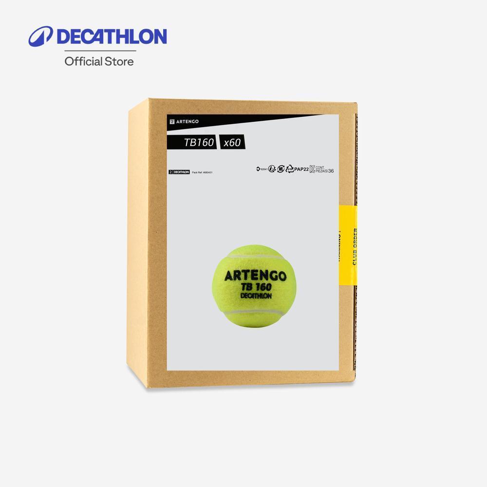 Decathlon Tennis Ball Tb160X60 ลูกเทนนิสรุ่น Tb160 แพ็ค 60 ลูก - Yellow