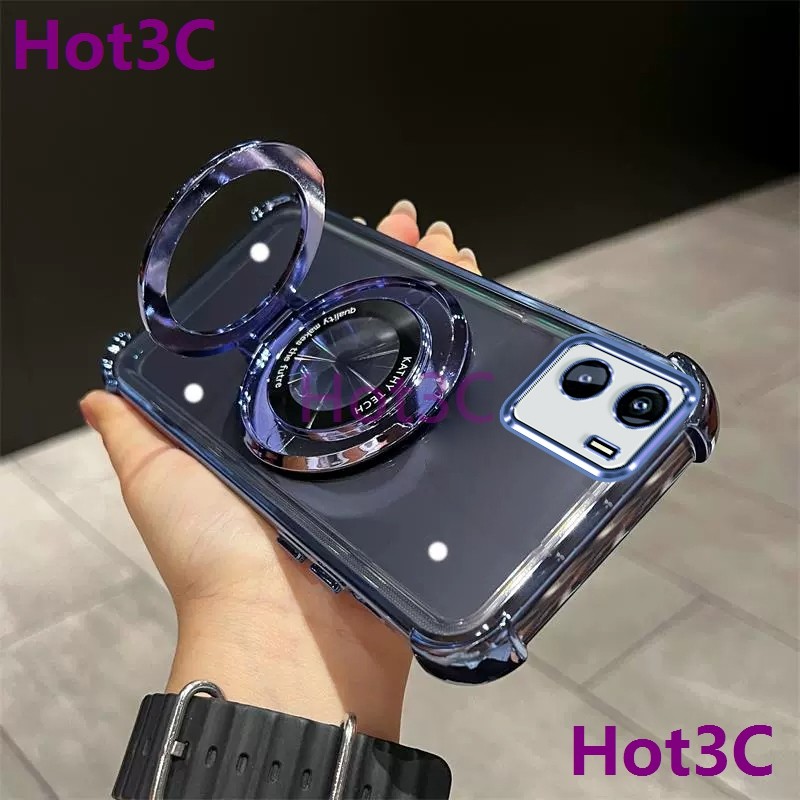 เคส For Vivo Y15S / Y15A / Y01 / Y01A tpu ที่วางโทรศัพท์กันกระแทกพร้อมฟังก์ชั่นกันลื่น SJZJ เคสโทรศัพท์มือถือ