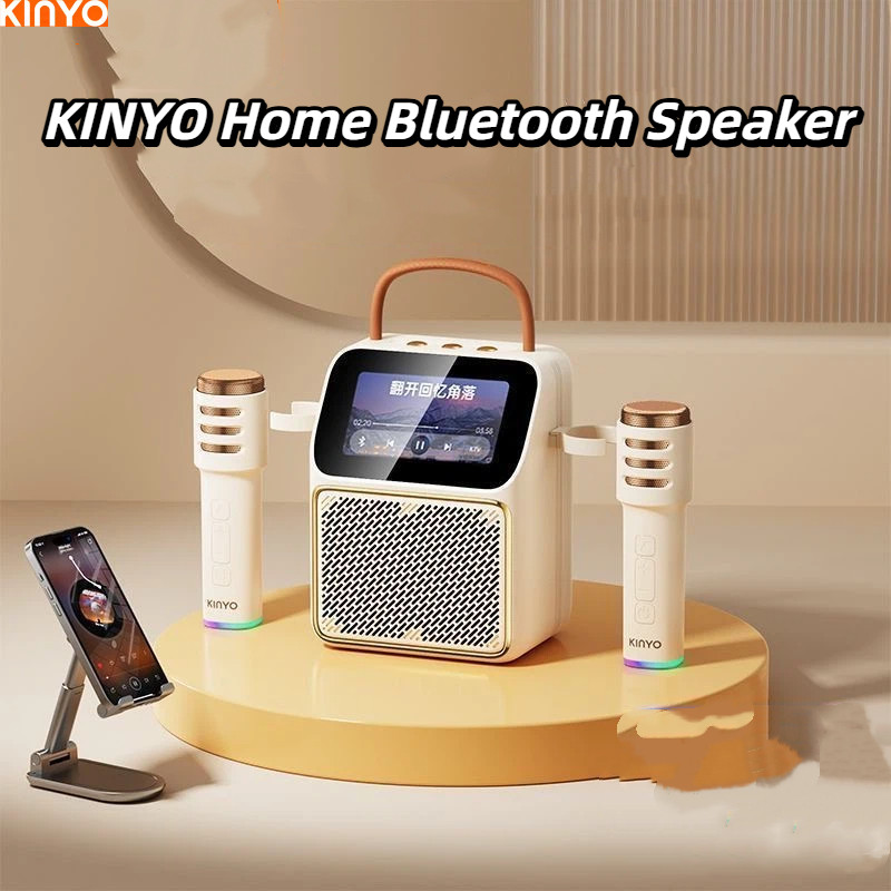 KINYO ครอบครัวลําโพงบลูทูธเนื้อเพลงไมโครโฟนเสียงไมโครโฟนแบบบูรณาการ K800 ของขวัญจอแสดงผล